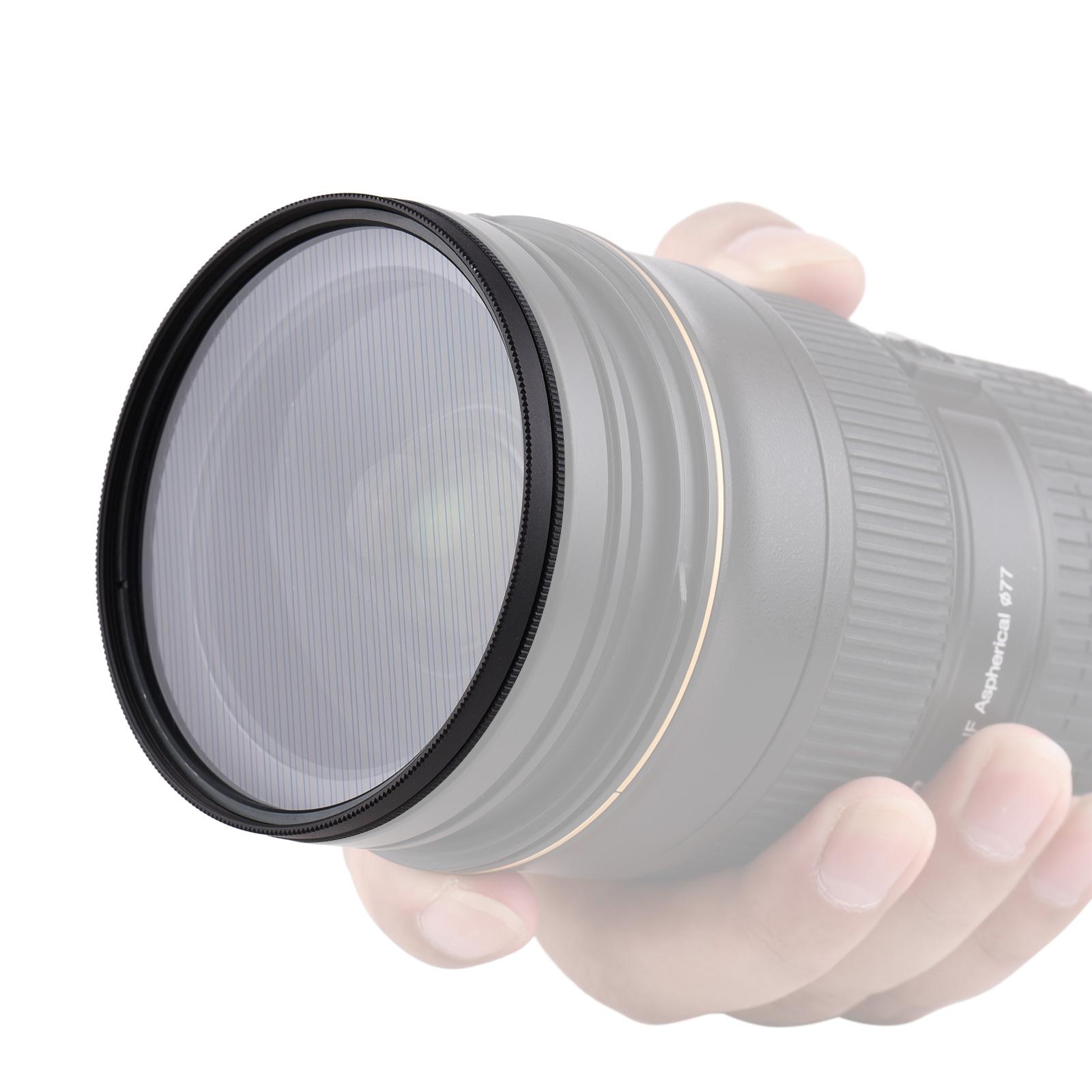 77mm Blue Streak Lens Filter Special Effects Anamorphic Optical Glass Filter for DSLR Cameras