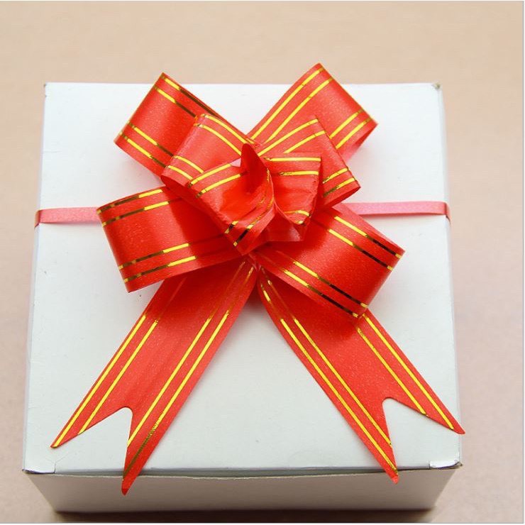 NƠ RÚT GÓI QUÀ 3CM DÀI 48CM TRANG TRÍ HỘP QUÀ GIỎ QUÀ