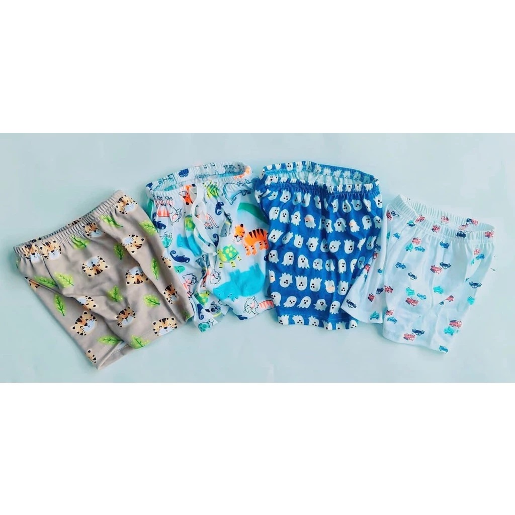 Quần short thun nhiều màu mẫu nhiên bé trai size 1 2 3 4 5 tuổi Từ 7-20kg Dành Cho Bé Trai