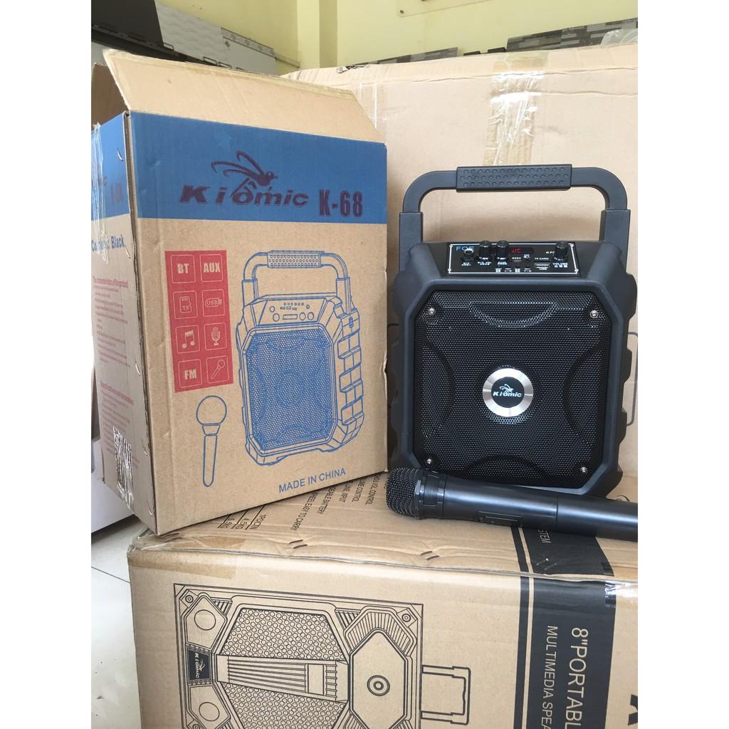 Loa Bluetooth Karaoke Công Suất Cực Lớn, Loa Xach Tay Mini KIOMIC K68 - Hàng chính hãng