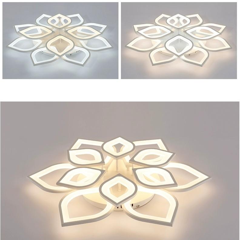 Đèn LED Ốp Trần, Đèn Ốp Trần Thạch Cao Đèn Trần tô điểm phòng tiếp khách buồng nghỉ 3 hình thức Sáng , Kèm Điều Khiển