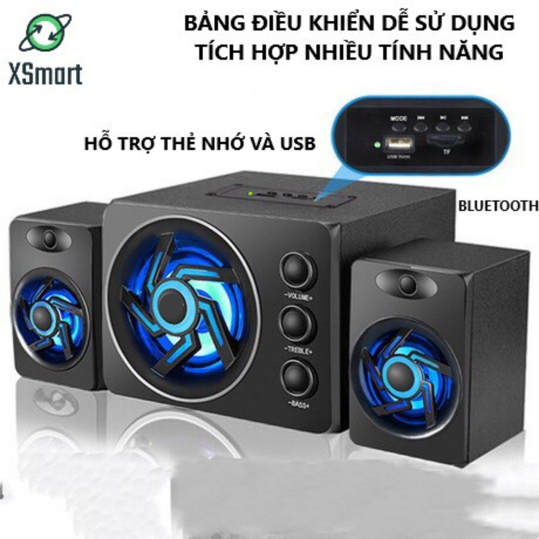 Loa Vi Tính Bluetooth Gaming XSmart SADA D-209 Super Bass Phiên bản nâng cấp của 2GOOD Dùng Cho PC Laptop Điện Thoại - Hàng Chính Hãng