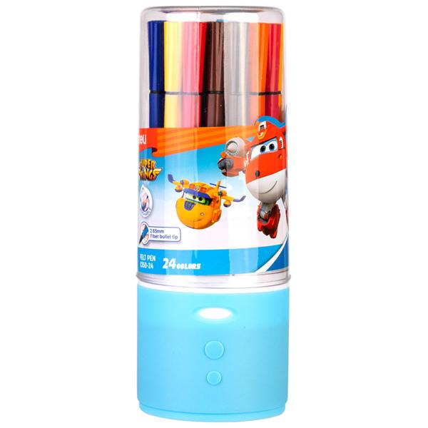 Hộp 24 Bút Lông Màu Super Wings - Deli EC150-24