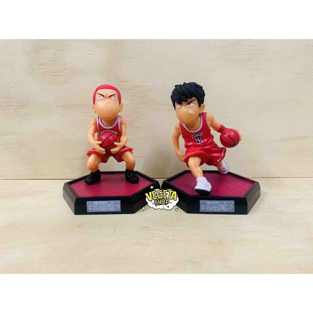 Mô hình Slam Dunk - Bóng rổ Slam Dunk - Trường Shohoku - Hanamichi Rukawa Akagi Mitsui Ryota - Cao 8~9cm