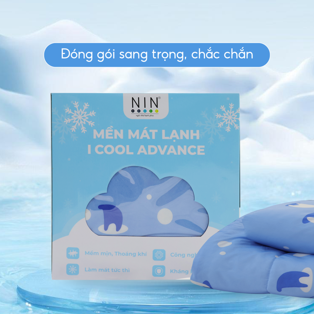 [CHĂN HÈ MÁT LẠNH] Mền lạnh I Cool Advance NIN House NM8027 160x210cm |Chăn mền Ice silk cao cấp, Chăn điều hoà nhiều độ