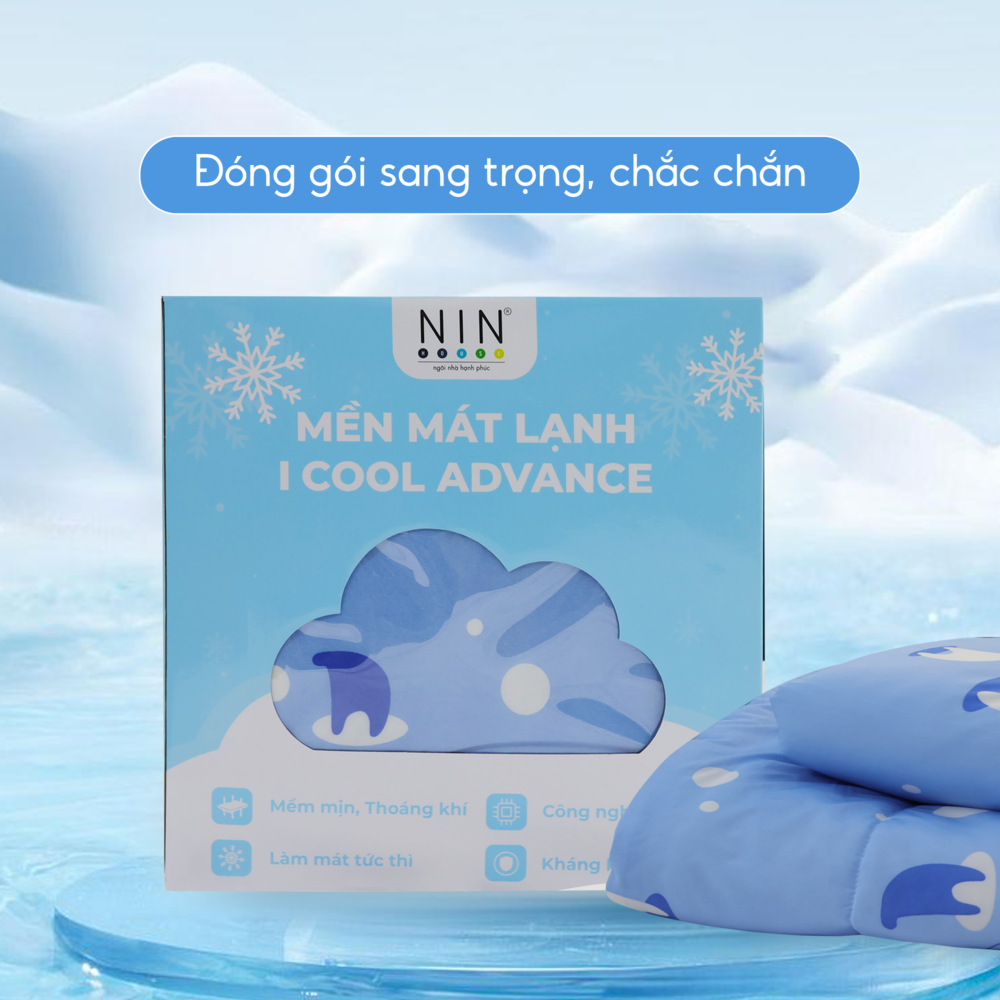 [CHĂN HÈ MÁT LẠNH] Mền lạnh I Cool Advance NIN House NM8027 2mx2m2 |Chăn mền Ice silk cao cấp, Chăn điều hoà nhiều độ