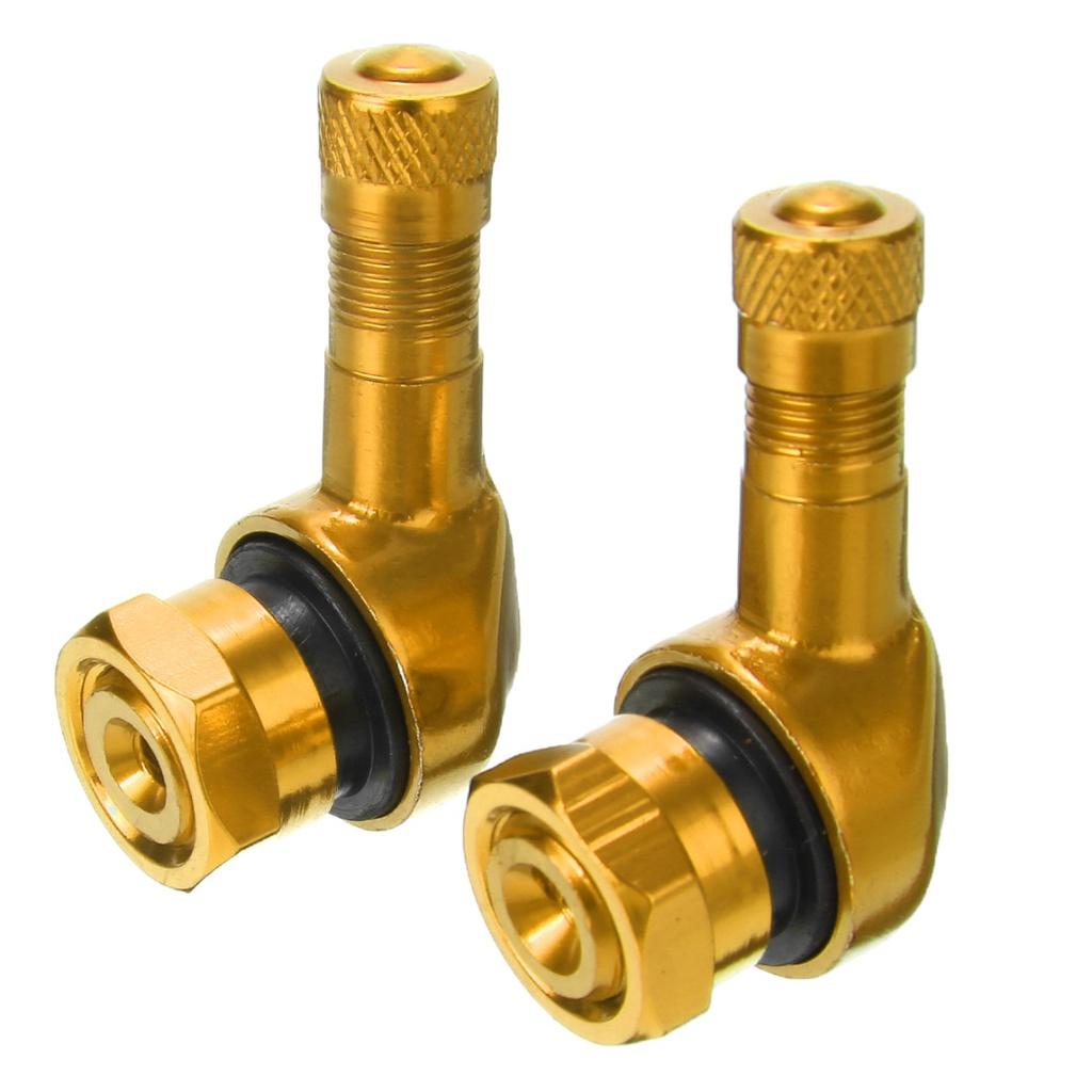 2 Van Bánh Xe Máy Góc 90 Độ Bằng Hợp Kim Nhôm 11.3mm