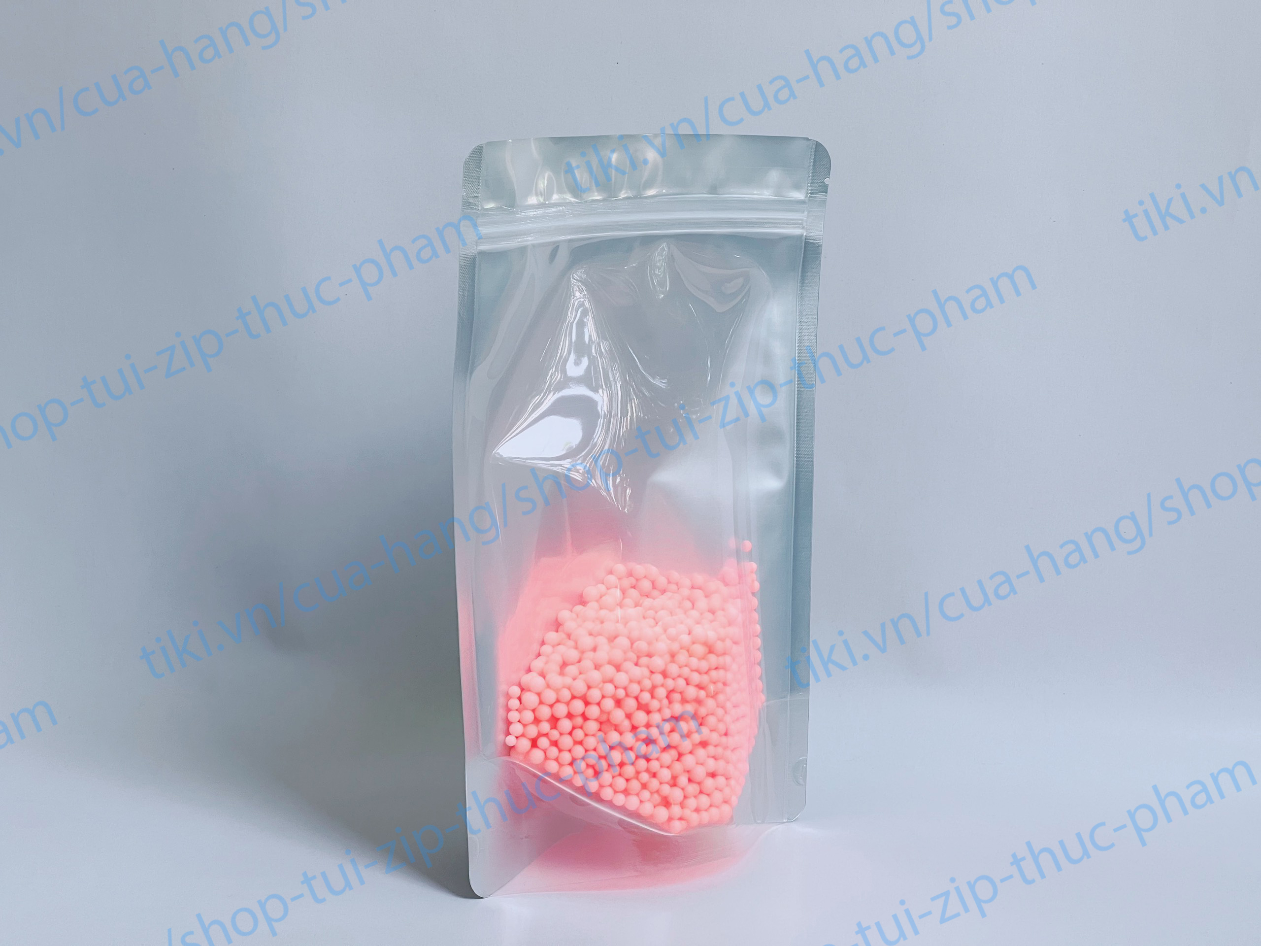 1KG Túi Zip Bạc - Túi zip bạc 1 mặt trong đựng thực phẩm khô, nước, túi đựng bánh kẹo - Túi zip zipper ziplock đáy đứng take away