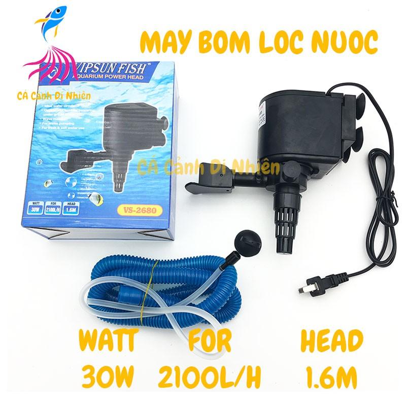 Máy bơm lọc nước hồ cá cảnh 30W VIPSUN VS-2680 bơm chìm VS2680