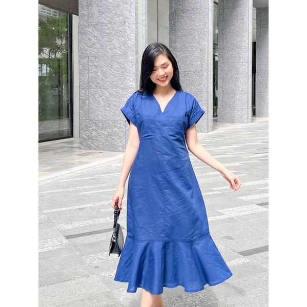 Đầm linen 2 túi - Thiết kế từ