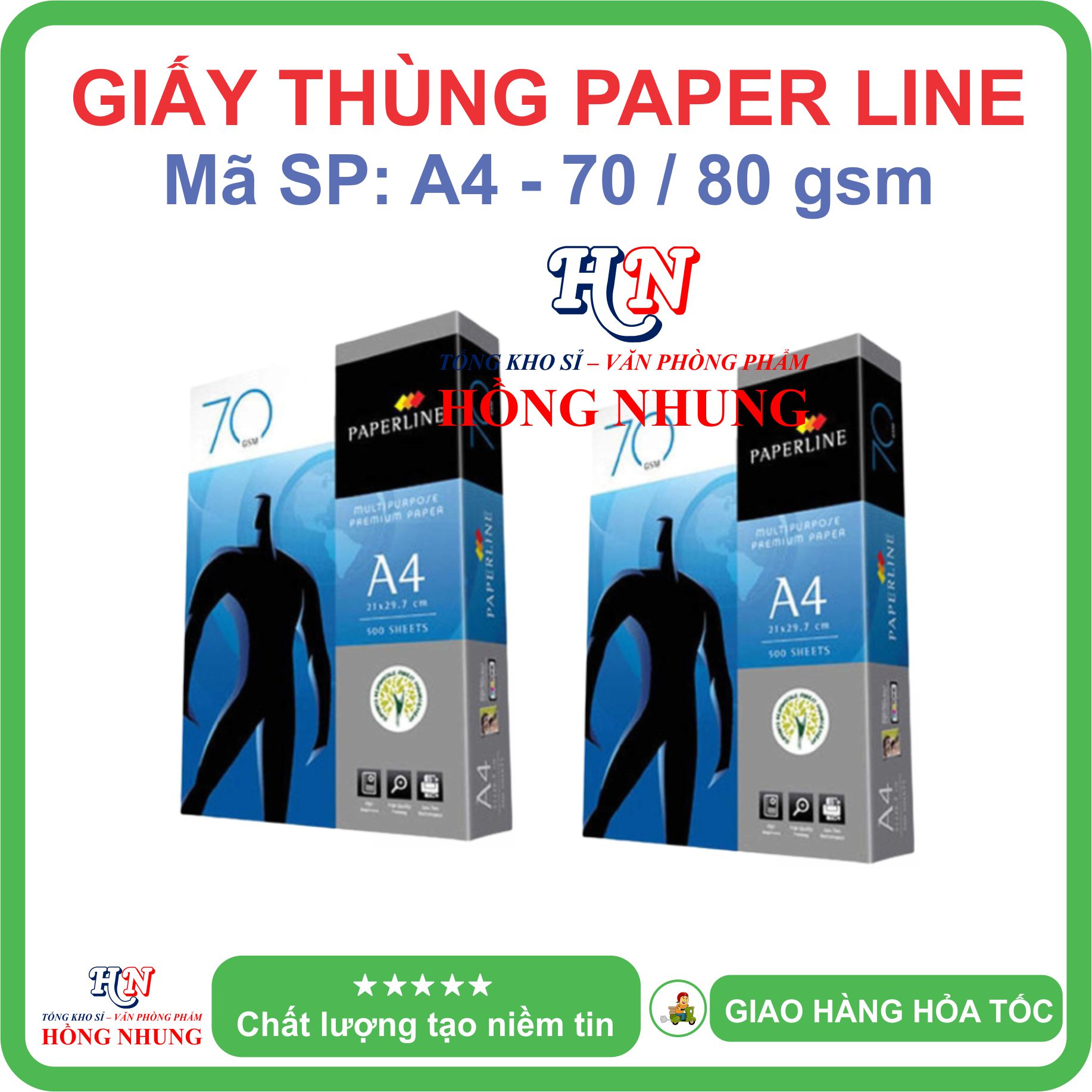 [SALE] Giấy thùng Paper line A4, Định Lượng 80 / 70 gsm , Giấy mịn, Phù Hợp Với Các Loại Máy In, Giúp Bạn Thoải Mái In, Photo Mà Không Lo Kẹt Giấy