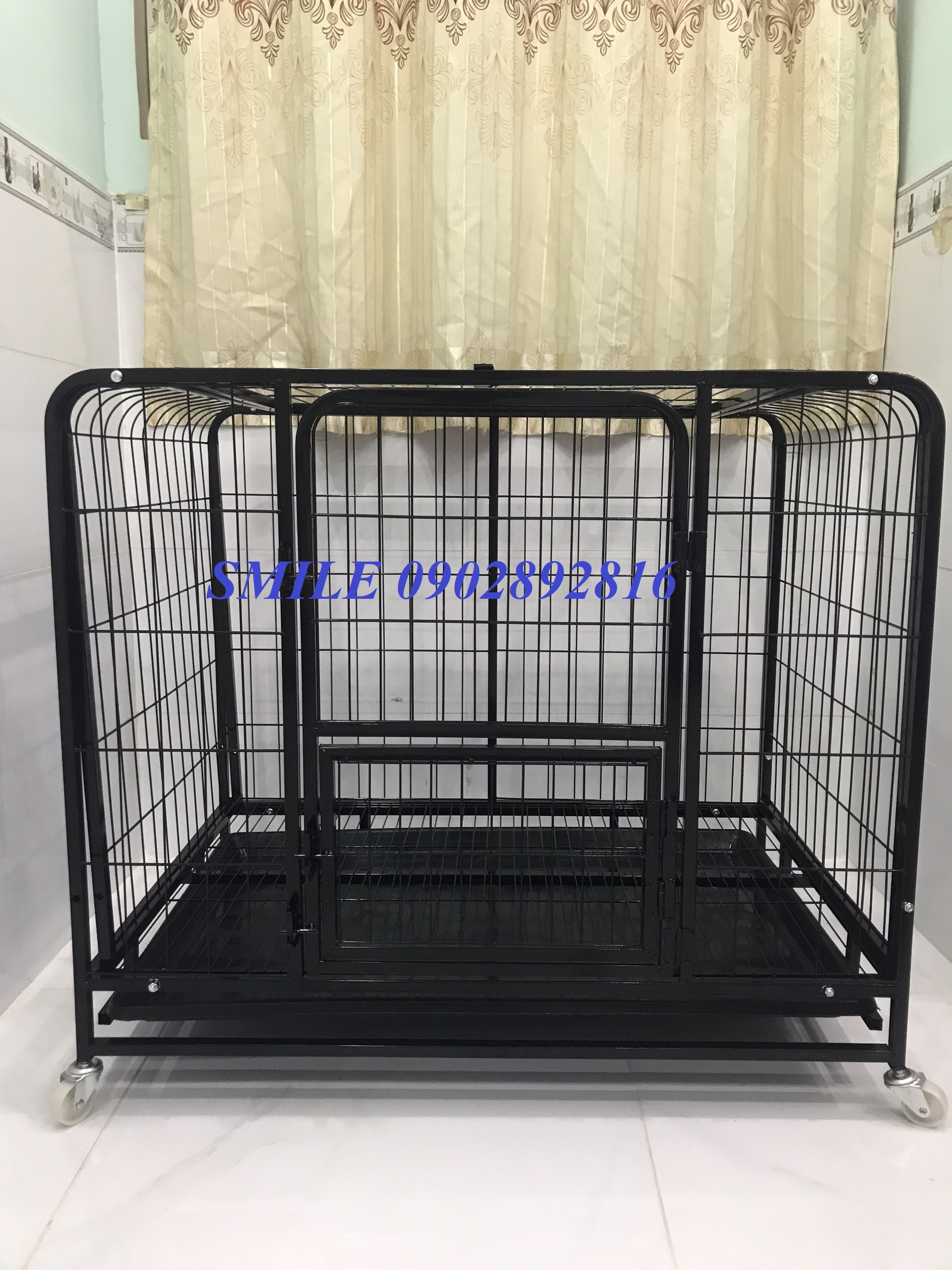 CHUỒNG NAN ỐNG SIÊU DÀY SIZE LỚN DÀNH CHO CHÓ LỚN SIZE 90x64x82cm