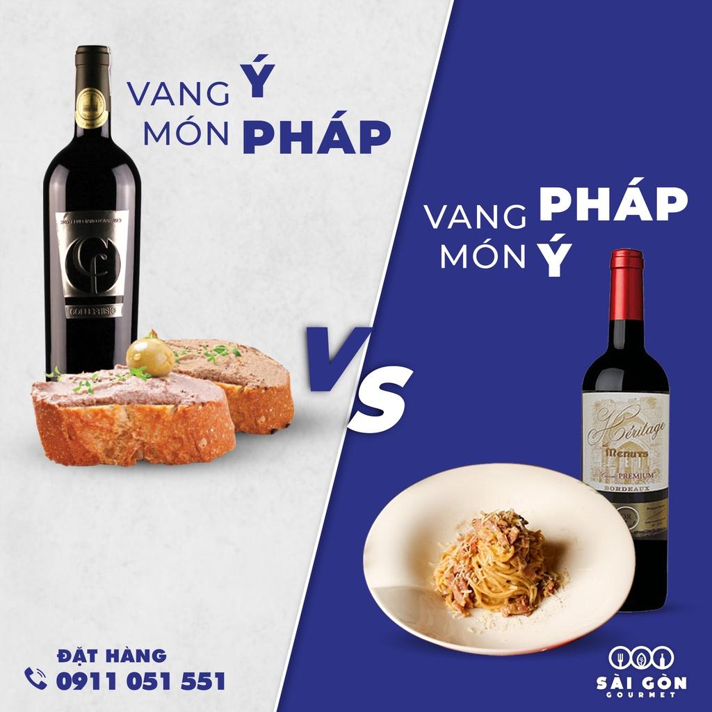 Hộp 1 chai cao cấp Rượu Vang CF Collefrisio Montepulciano D'abruzzo 14.5%