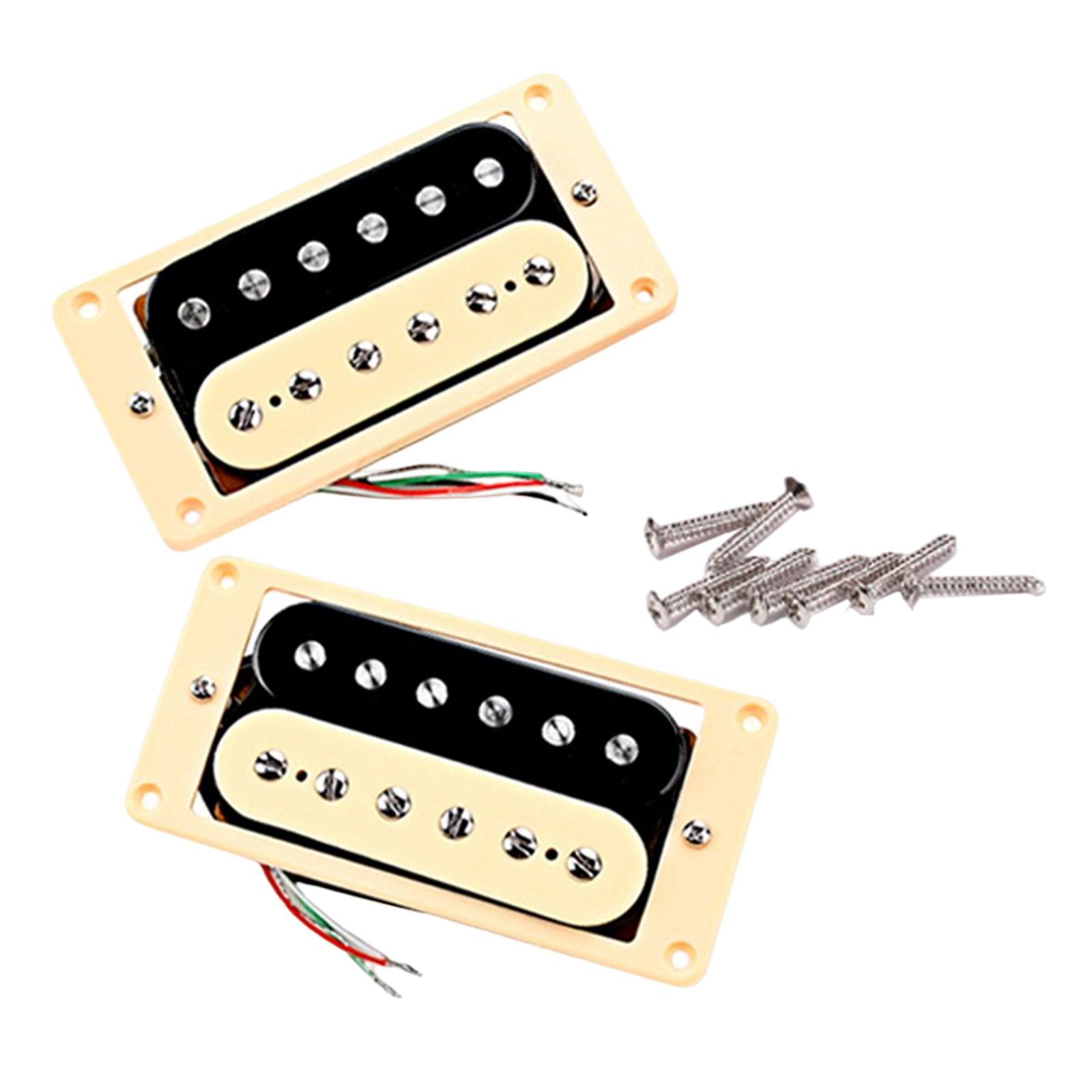 Electric Guitar Humbucker Pickups Replacement Parts Open Style Replace Kit