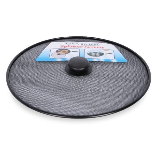Nắp đậy chảo lưới không bắn 2 loại núm và tay cầm 28cm