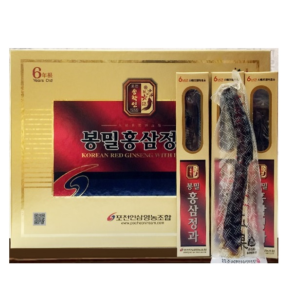 Sâm củ tẩm mật ong Pocheon Hàn Quốc (300g/8 củ/ hộp) 