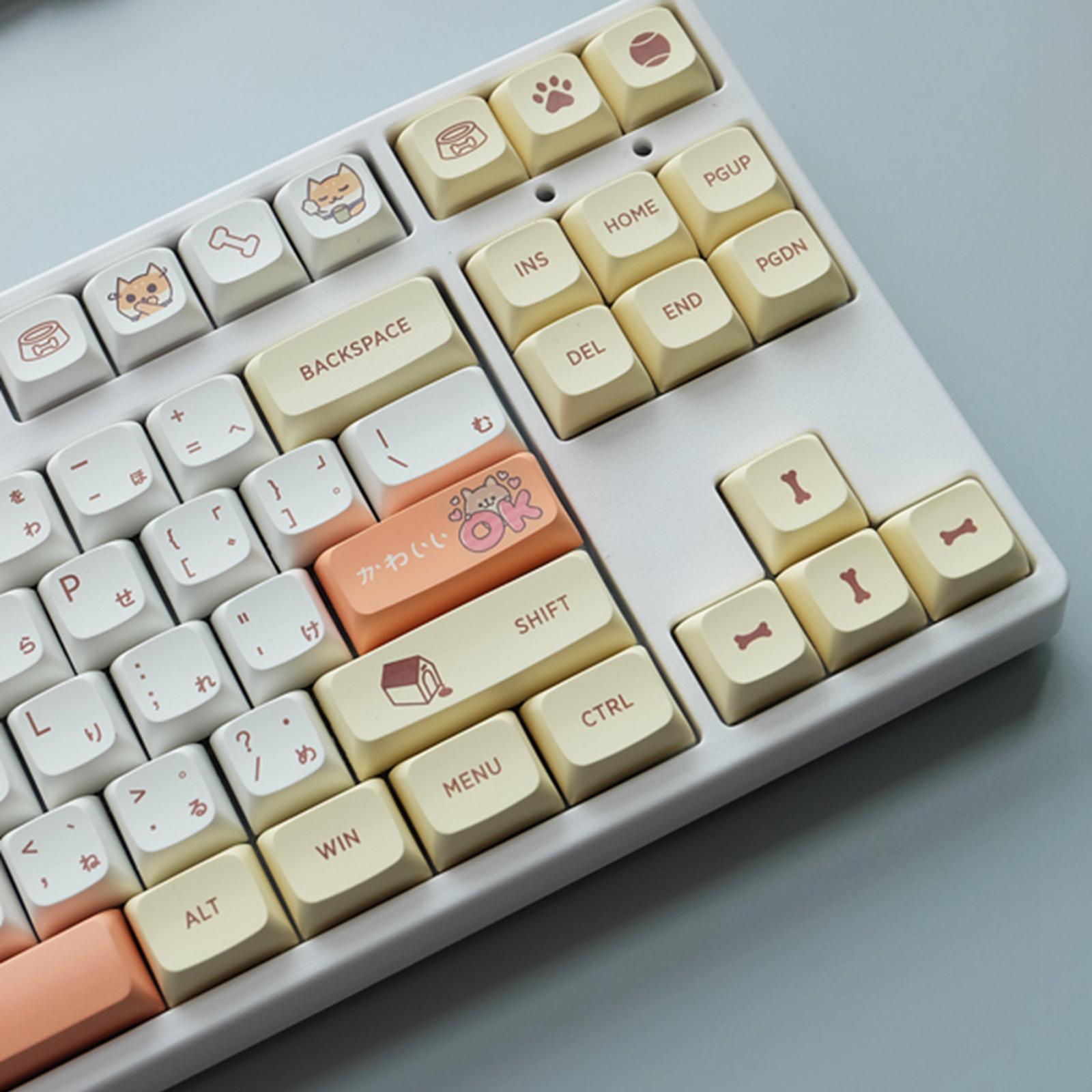 139Keys XDA Profile Keycaps 2-Layer for  Mechanical Keyboard