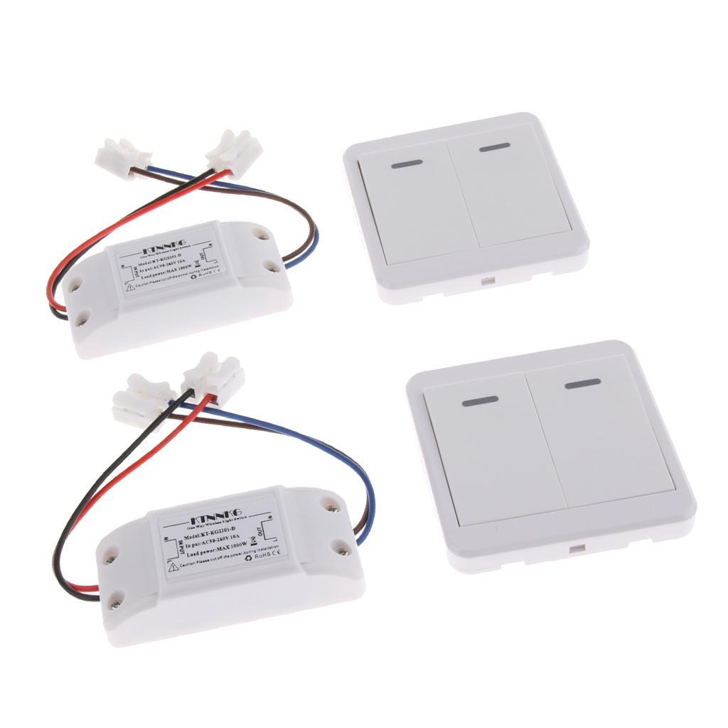 Home Wireless ON/OFF Switch Remote Control Wall Panel Remote Lights