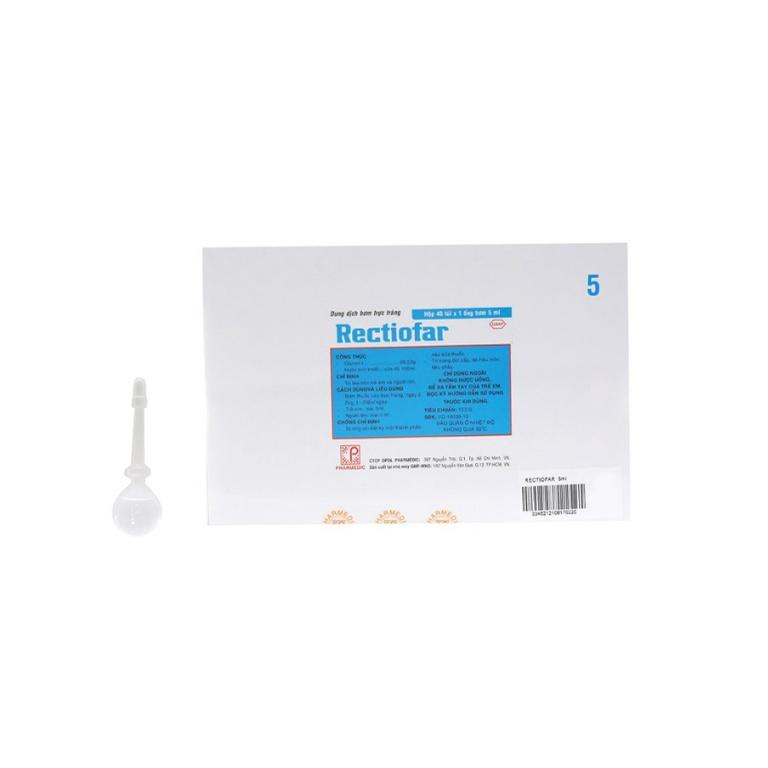 Ống bơm trực tràng, đi cầu người lớn và trẻ em Rectiofar ống 3ml, 5ml