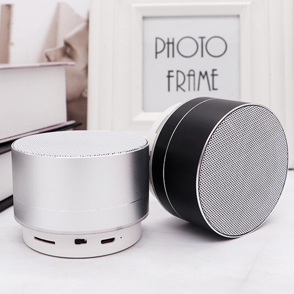 Loa Bluetooth không dây âm thanh nổi A10 Đầu vào AUX Cuộc gọi rảnh tay Thẻ TF Âm thanh HD nhỏ Hộp âm thanh Màu đen: vàng hồng