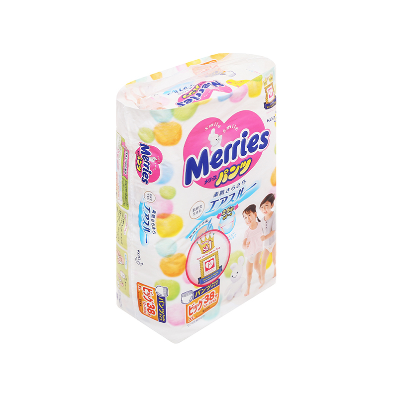 Tã quần Merries size XL 38 miếng (cho bé 12 - 22kg)