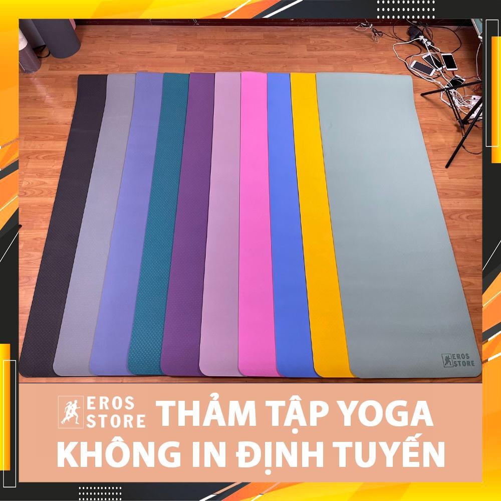 Thảm Tập Yoga Định Tuyến TPE cao cấp tặng kèm túi đựng - Thảm yoga chống trượt Eros Store