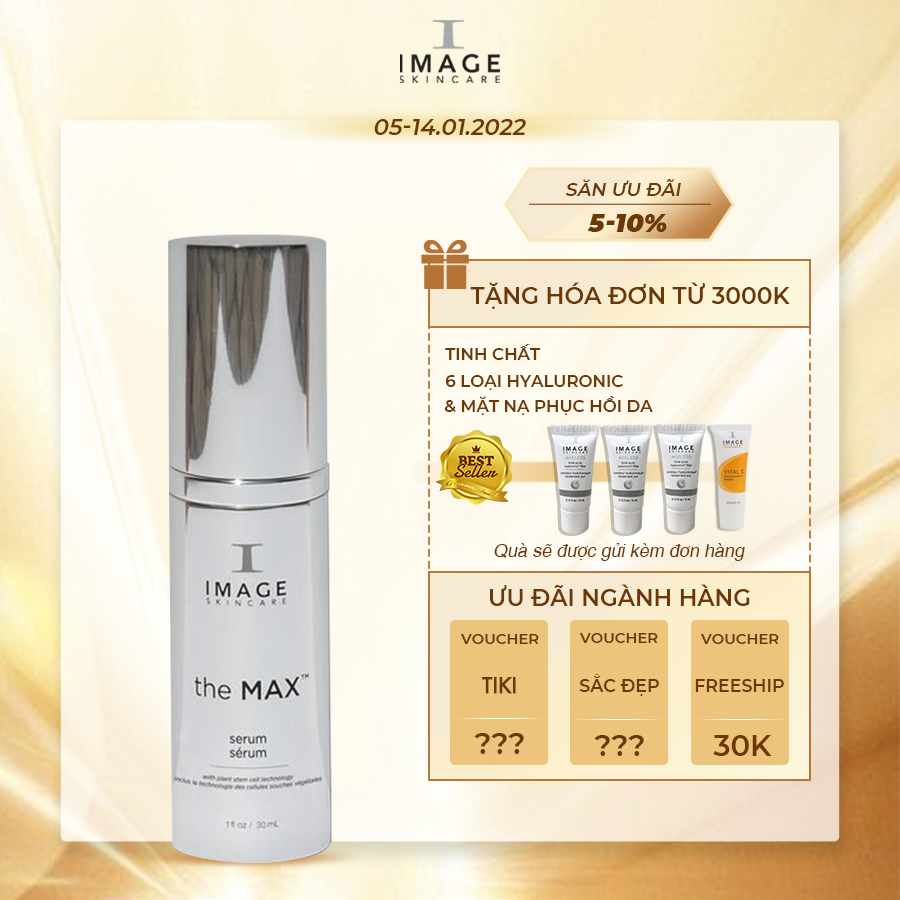 Serum ngừa lão hóa da Image Skincare The Max Stem Cell giảm nếp nhăn 30 ml