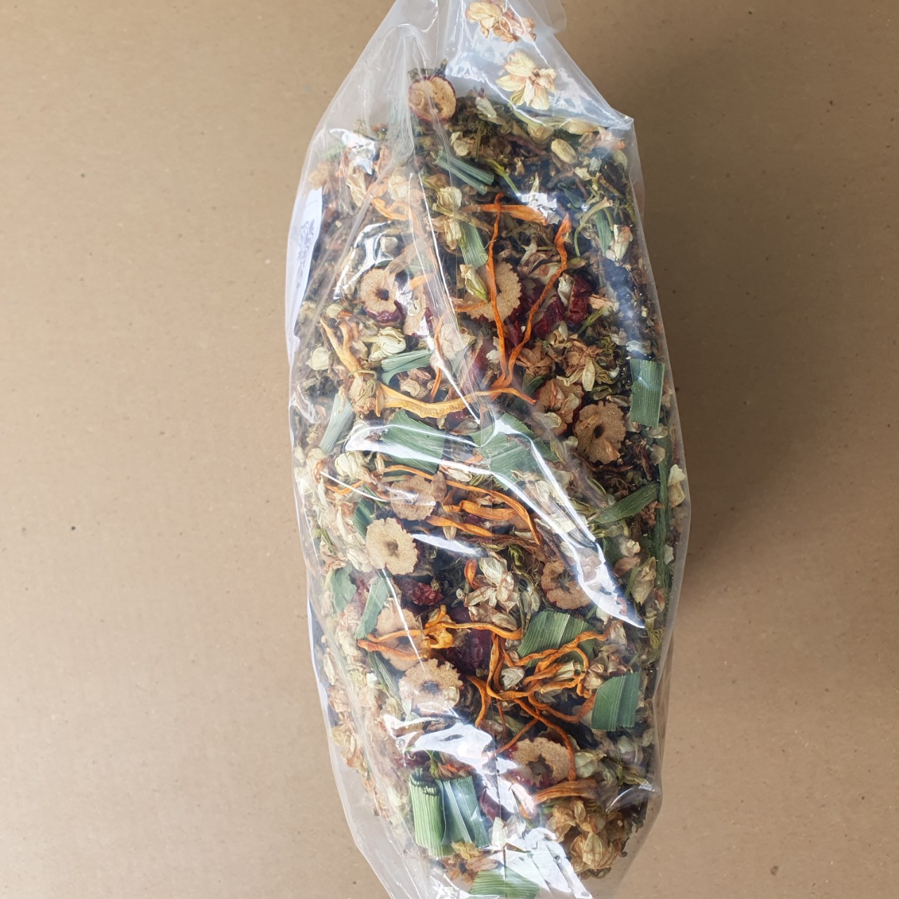 Túi 1kG-Trà Sơn Mật Hồng Sâm Đông Trùng Táo Đỏ bổ thận mát gan đẹp da hỗ trợ giảm cân an thần dễ ngủ