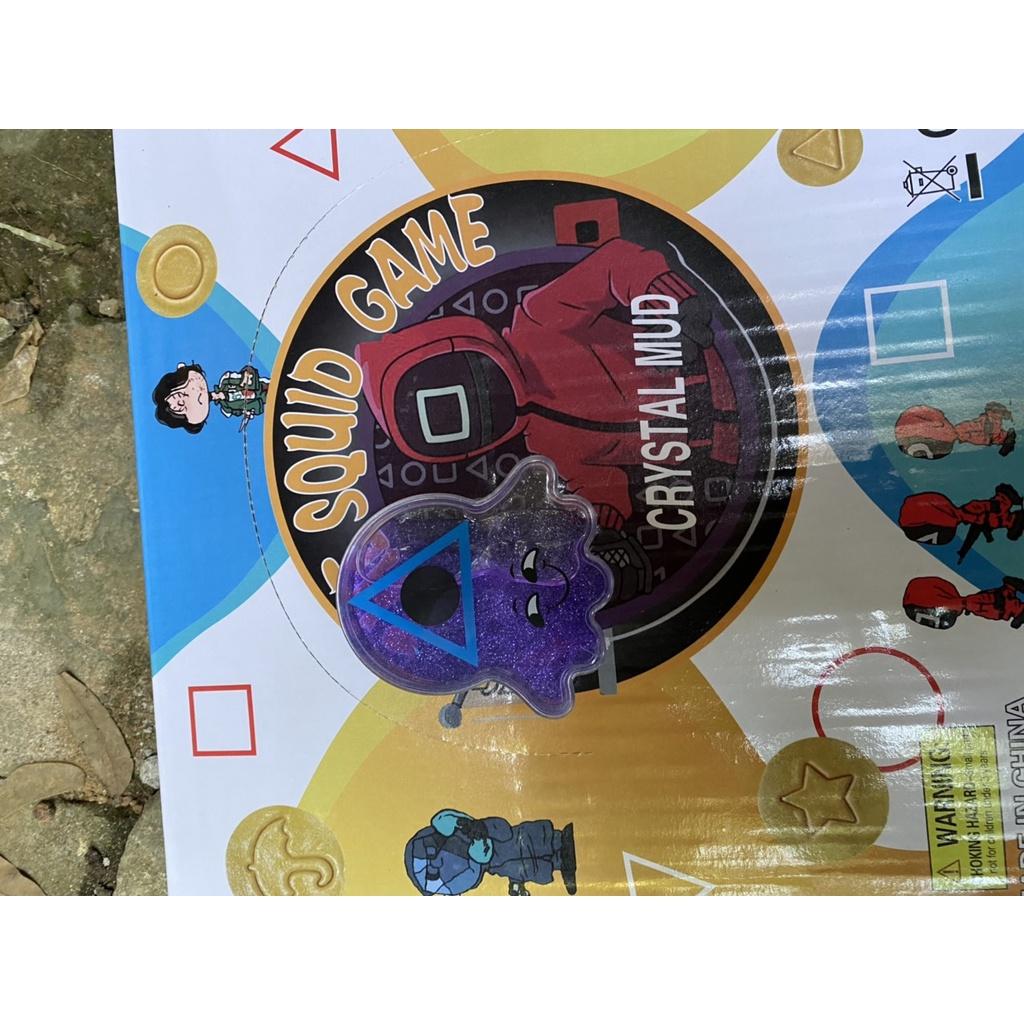 Sỉ 1 Hộp 24 lọ slime SQUID GAME trò chơi con mực , slam chất nhờn ma quái