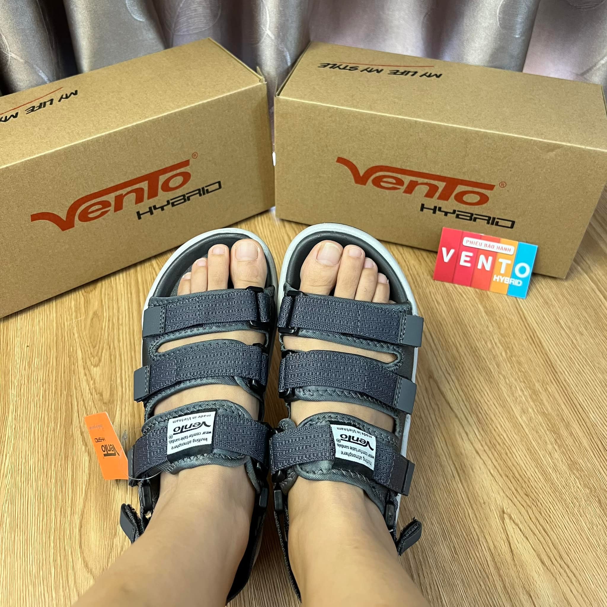 Giày Sandal Vento Nam Nữ Quai Ngang dạo phố/đi chơi/đi học NV1001