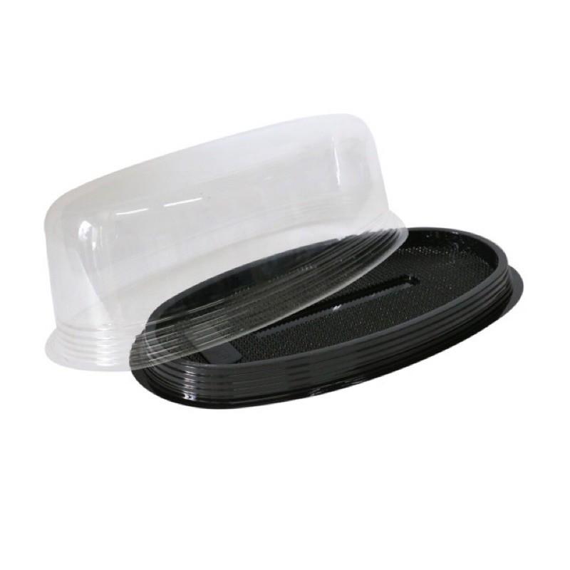 Bộ 100 hộp nhưa hình oval KT: 23.5cm x 12 cm, cao 7 cm