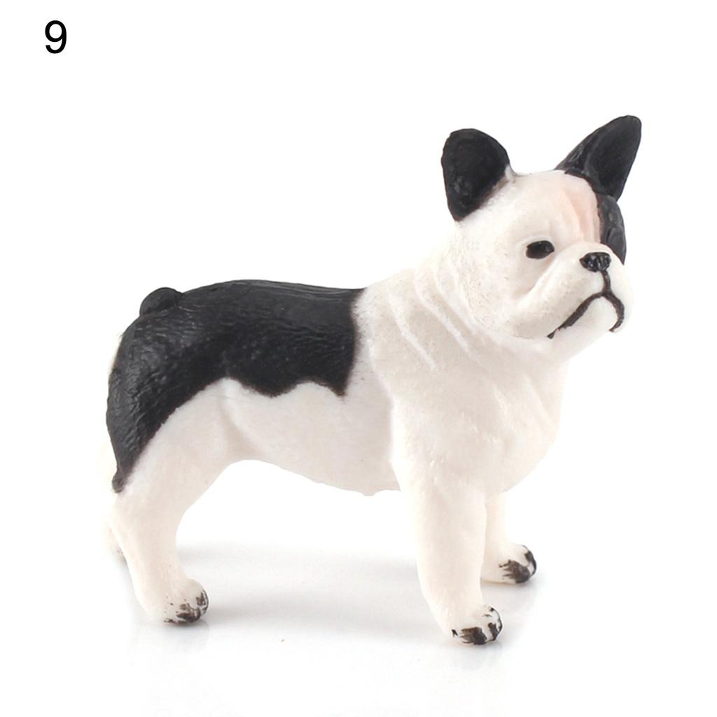 PVC Dog Model Toy Farm Miniature Dog Animal Model Toy High Simulation for Kids