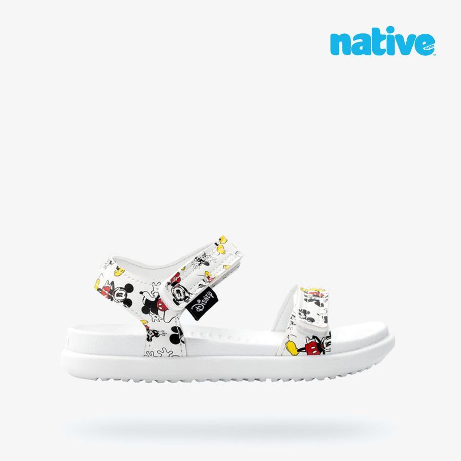 Giày Sandals Trẻ Em Unisex Native Charley Print  - Dsny Junior - Trắng/ Nhiều màu