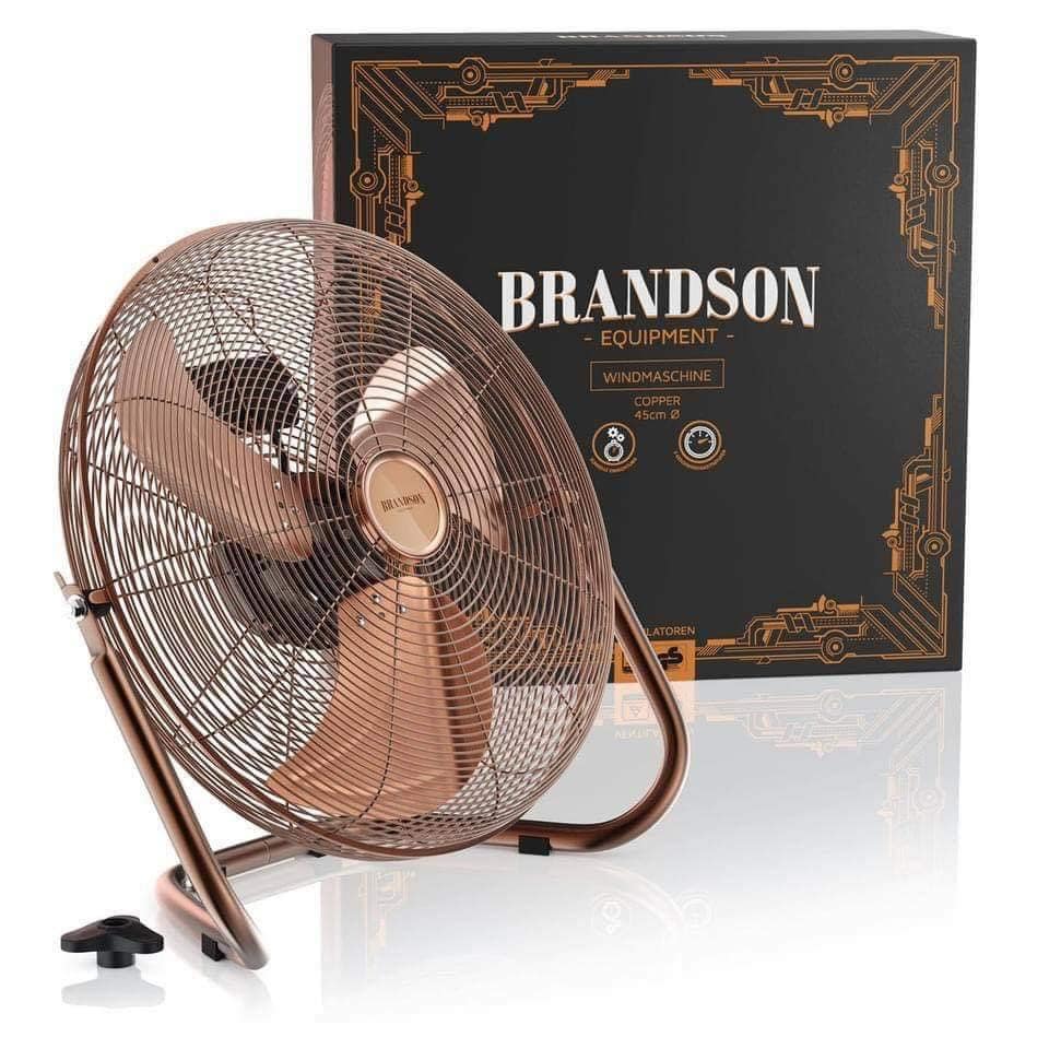 Quạt Sàn Brandson Retro, Công Suất 120W, Đường Kính 45cm hàng Đức