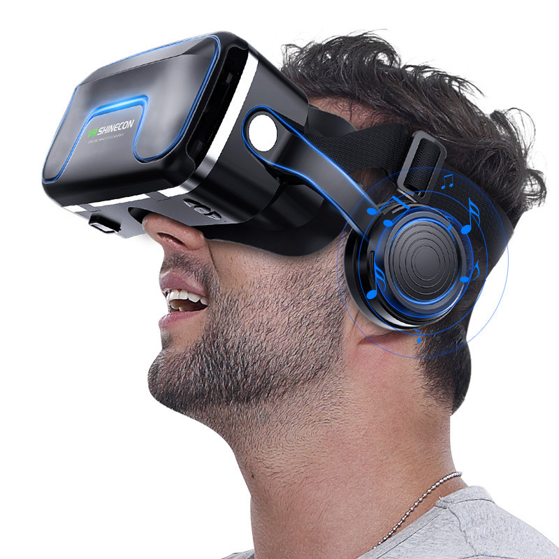 Kính thực tế ảo 3D VR Shinecon Vinetteam Phiên bản tai nghe Mũ bảo hiểm thực tế ảo 3D di động Màn hình lớn - D1613