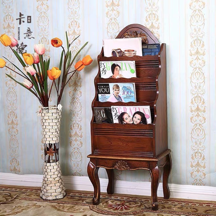 Kệ đựng sách báo phong cách tân cổ điển TS-003