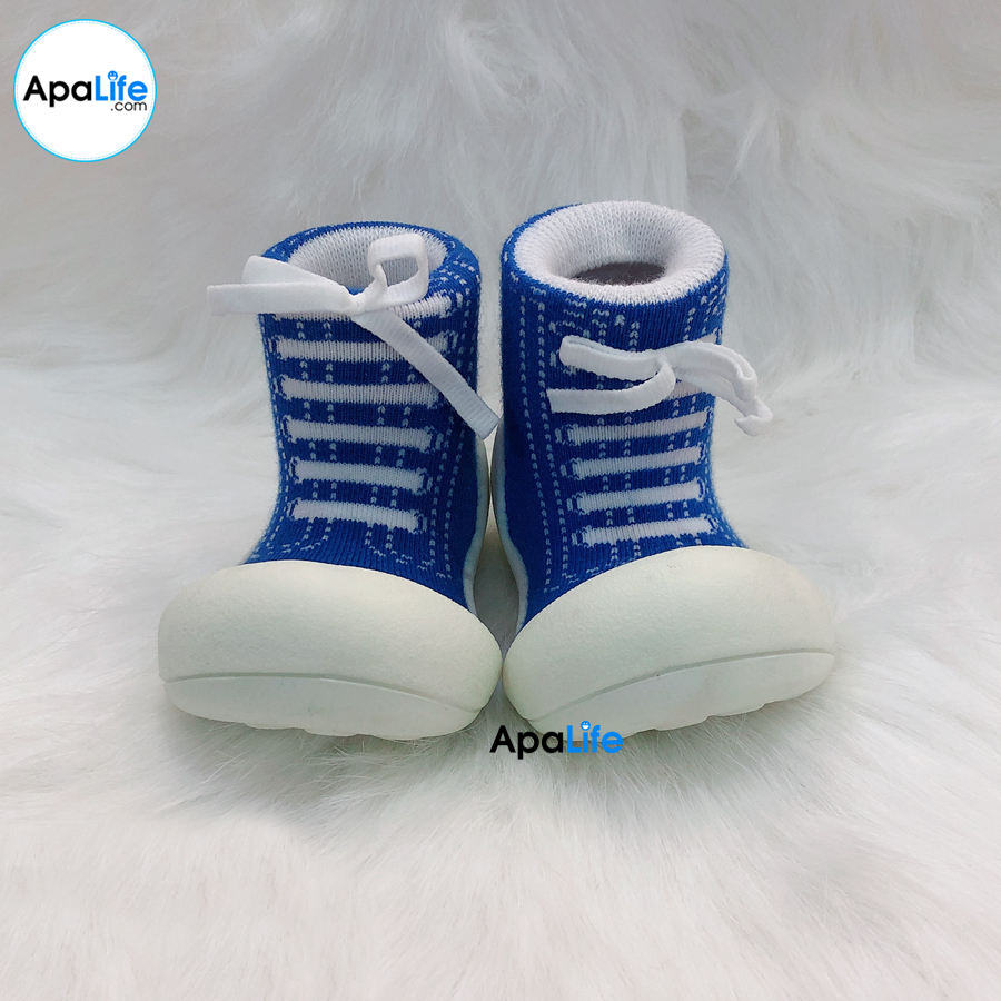 Attipas Sneaker - Blue/ AT044 - Giày tập đi cho bé trai /bé gái từ 3 - 24 tháng nhập Hàn Quốc: đế mềm, êm chân & chống trượt