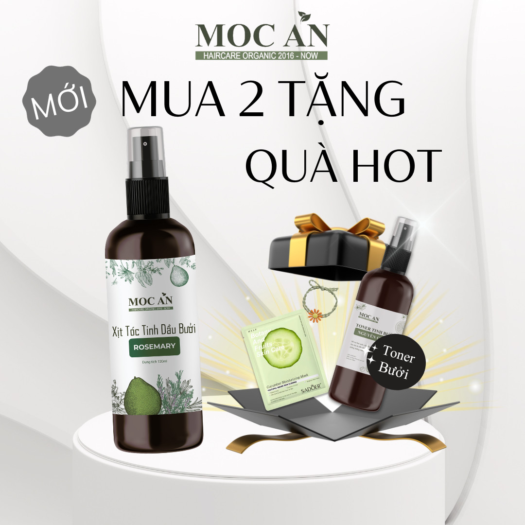 Xịt Tinh Dầu Hương Thảo 120ml Dưỡng Tóc Mộc Ân Haircare