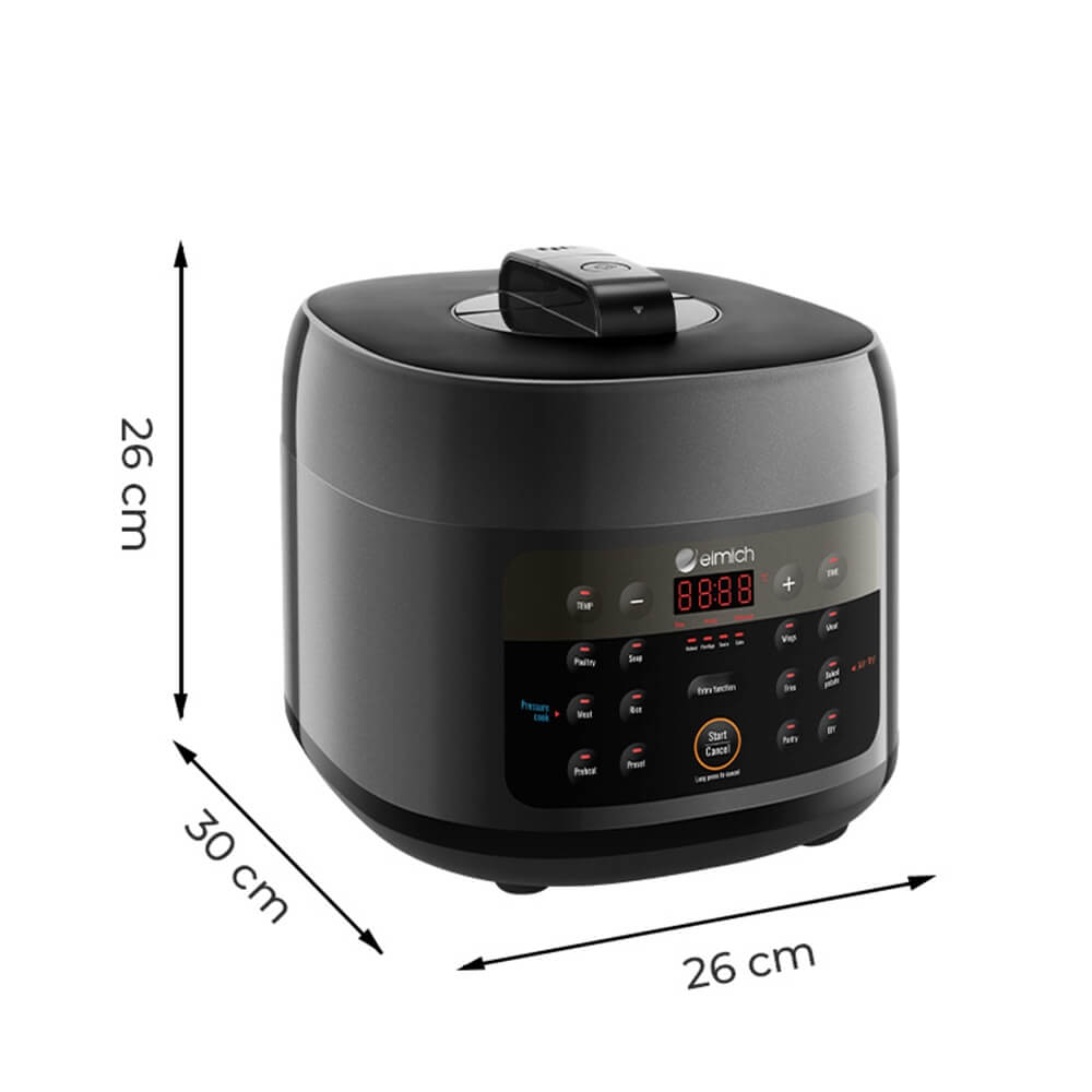 Nồi chiên không dầu kết hợp áp suất đa năng Elmich AFE-1808 - Hàng chính hãng