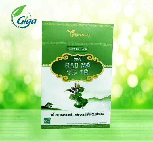 Trà Túi Lọc Rau Má Tía Tô - Trà Tía Tô Giải Độc, Thanh Nhiệt Mát Gan