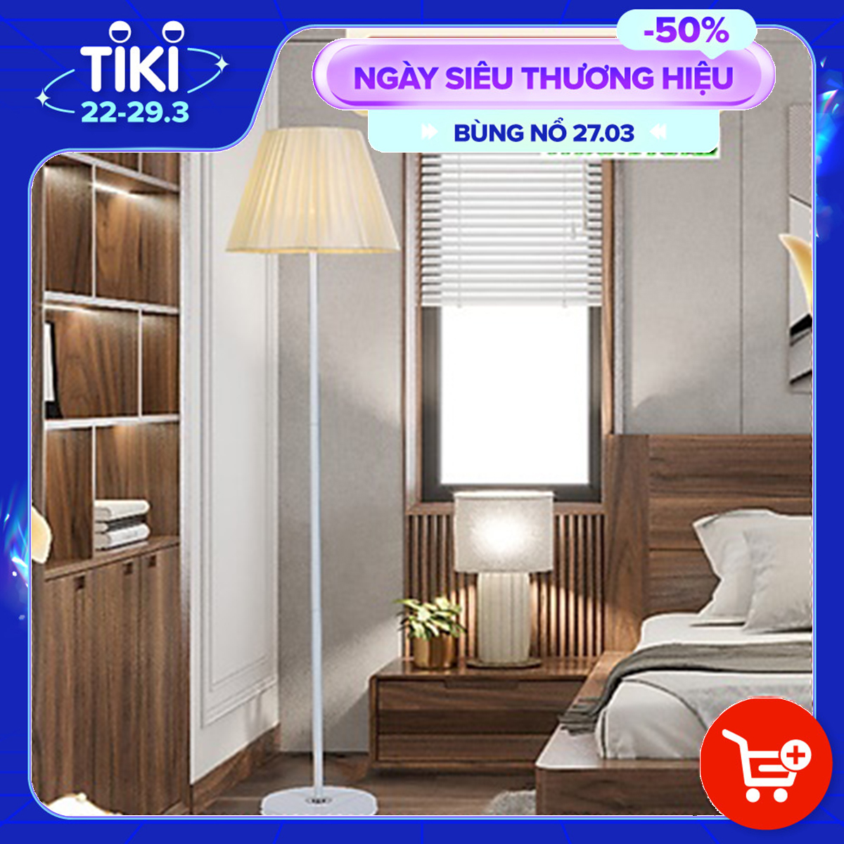 [tặng kèm bóng LED cao cấp] Đèn Cây Trang Trí Phòng Khách - Đèn Đứng Phòng Ngủ - Đèn Trang Trí Góc Sofa - Đèn Đứng Trang Trí D335 .