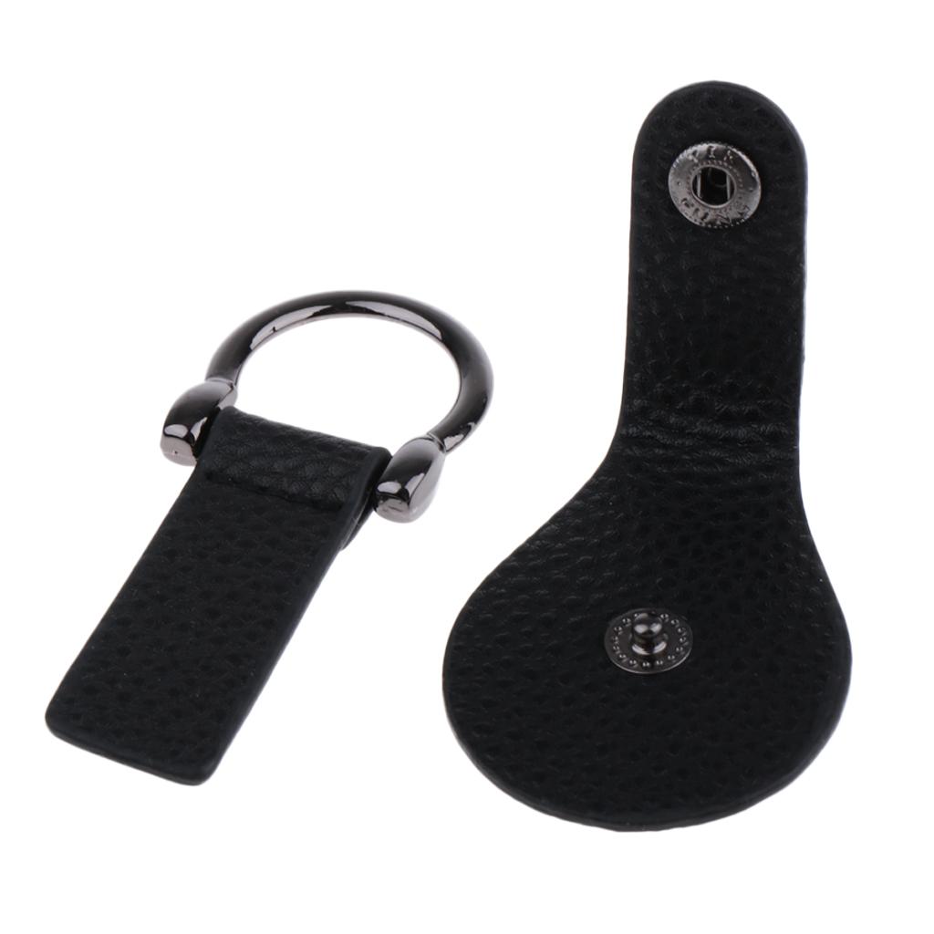 3 May Trên Ví Cầm Tay Giả Da Khóa Tab Tự Làm Túi Đeo Vai Túi Xách Thay Thế-Đen