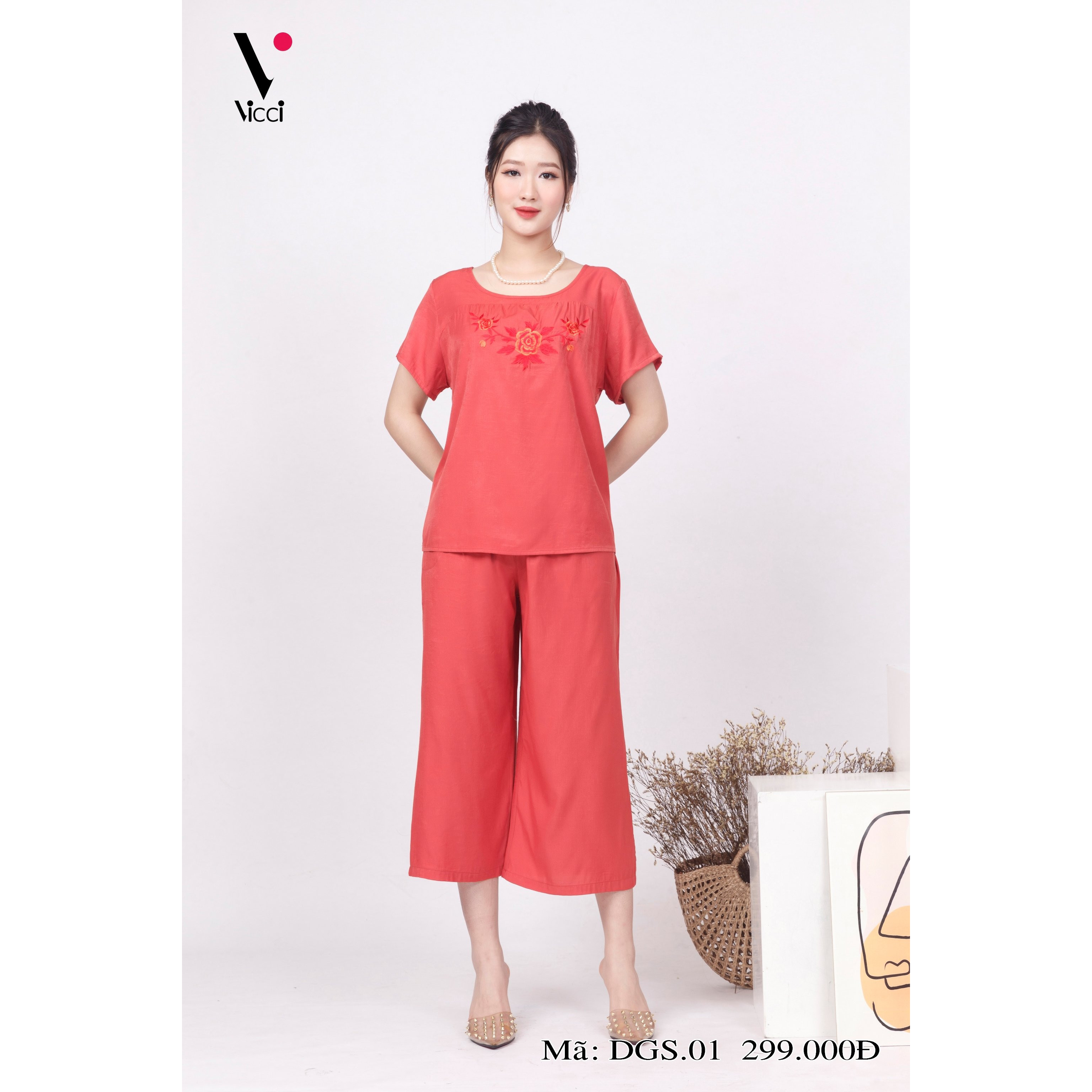 Đồ bộ bigsize - Đồ bộ trung niên - Bộ đồ trung niên mặc nhà bigsize Vicci DGS.01 thiết kế áo cộc quần sớ chất liệu đũi cao cấp (dành cho người béo)