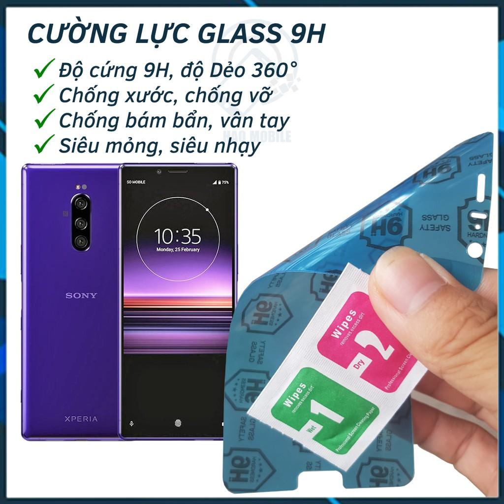 Dán cường lực dẻo full màn mặt trước, sau, camera cho Sony Xperia 1