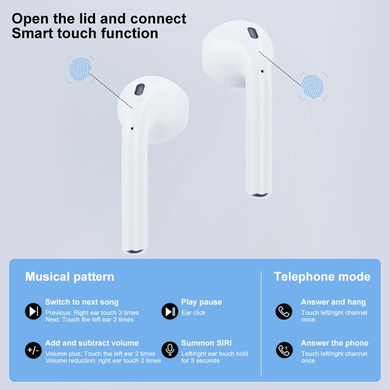 Tai nghe nhét không dây X88 TWS,tai nghe không dây bluetooth 5.3,tích hợp mic cờ rô HD kép mẫu Cho IOS / Android