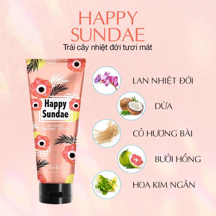 Sữa Dưỡng Trắng Da Toàn Thân Hương Nước Hoa Malissa Kiss - Hương Happy Sundae 226g