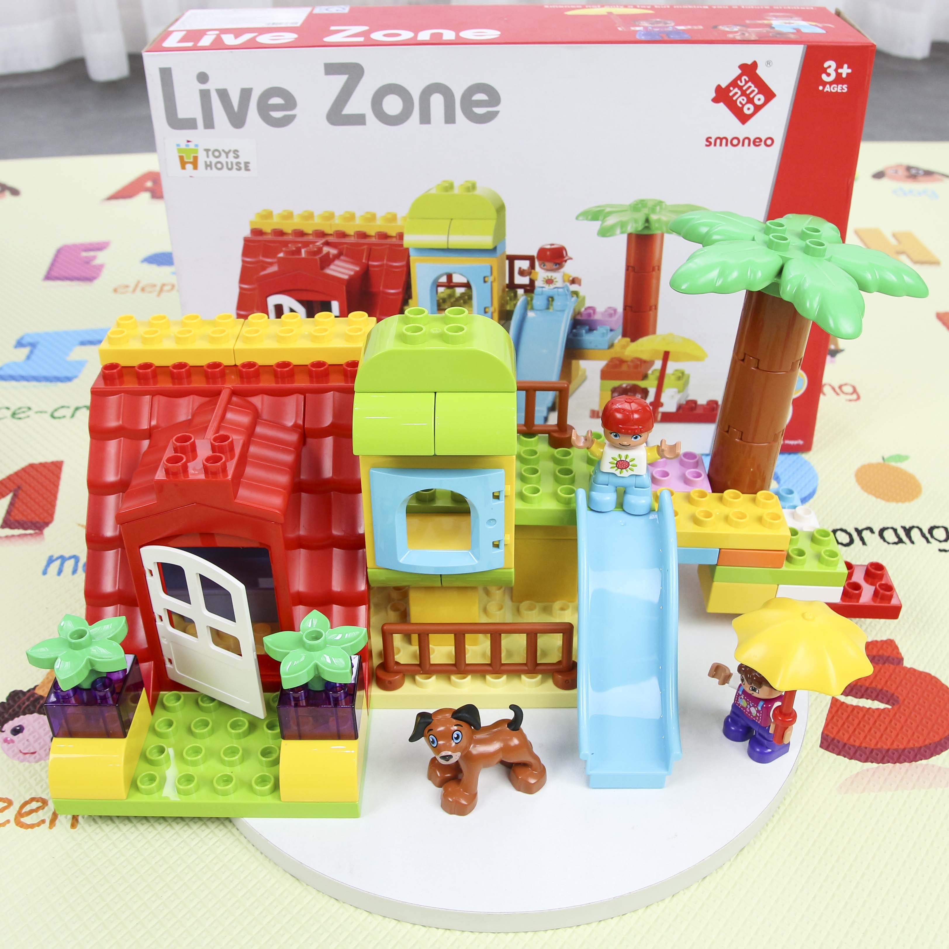 Bộ đồ chơi lắp ghép smoneo duplo Xứ sở thần tiên 50 chi tiết Toyhouse 55004