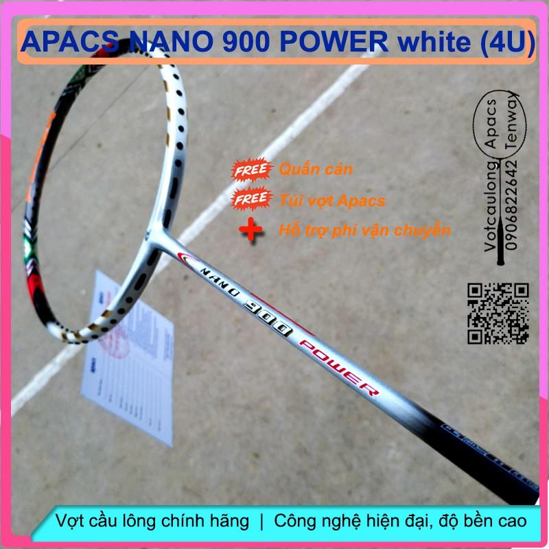 Vợt cầu lông Apacs Nano Power 900 - 4U - trắng thanh thoát