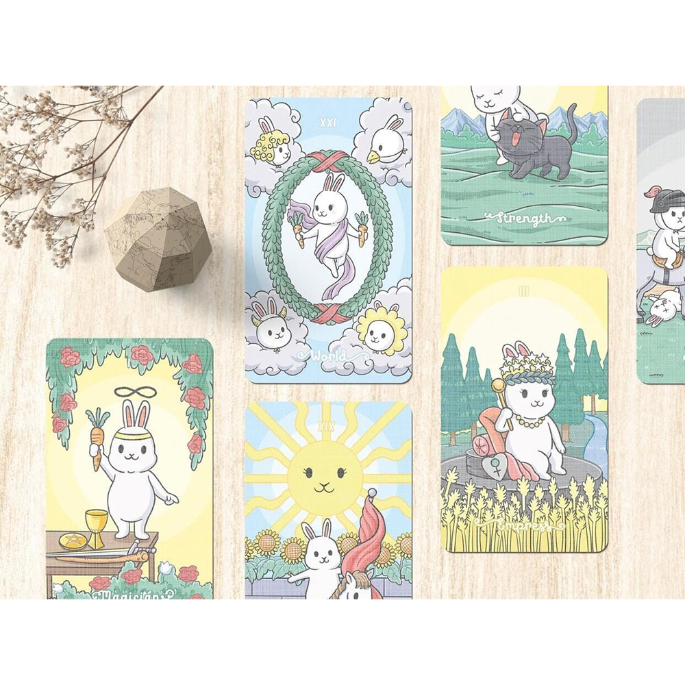 Bộ Bài Chubby Bun Tarot 78 Lá Đá Thanh Tẩy