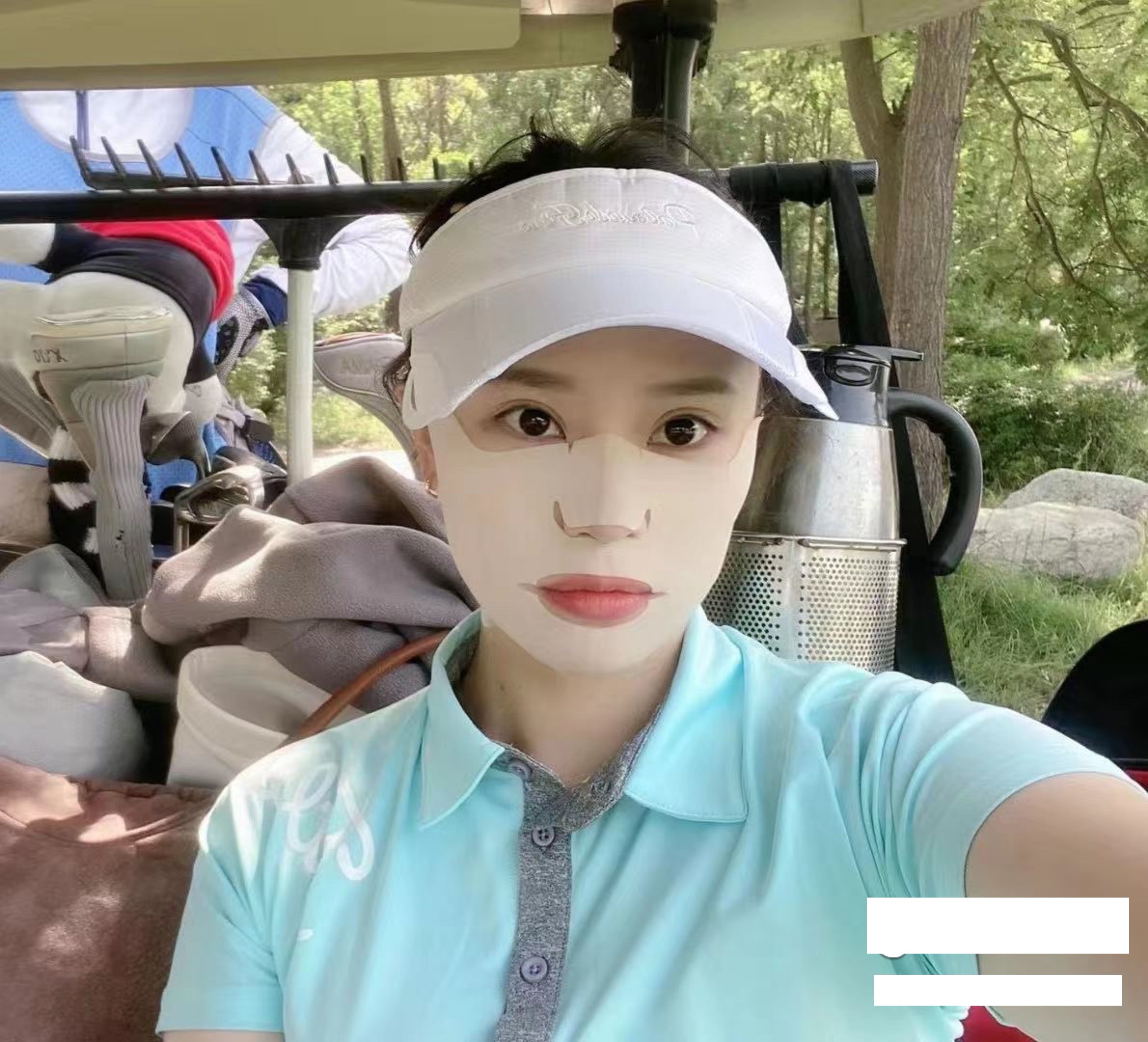 Mặt nạ chống nắng golf tích hợp Collagen nam nữ dưỡng da mặt chống nắng khi lên sân golf